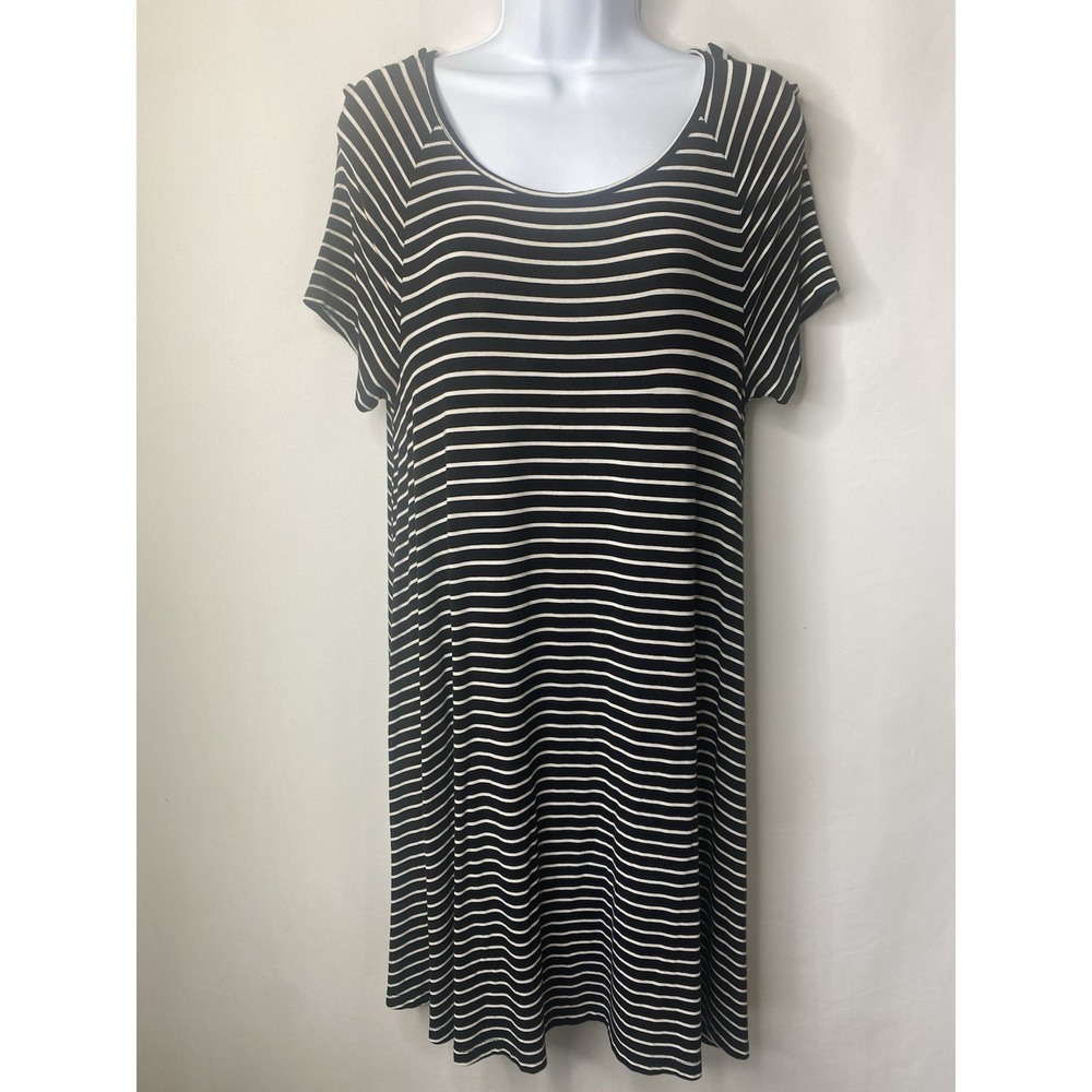 Old Navy Womens Swing Dress Size Medium Stretchy Rich Mom American Preppy Office